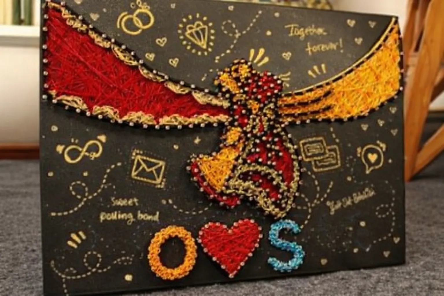 Weeding Customize String Art - Handmade Craft by SuOly Craft